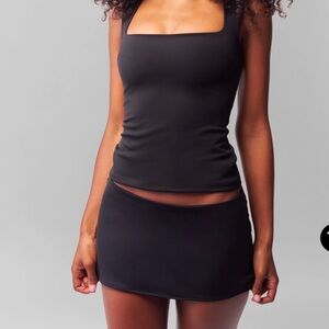 Danielle Guizio black mini skirt